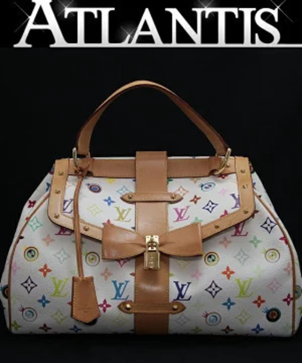 Louis Vuitton Sac Retro Handbag I Love Monogram Multicolor White